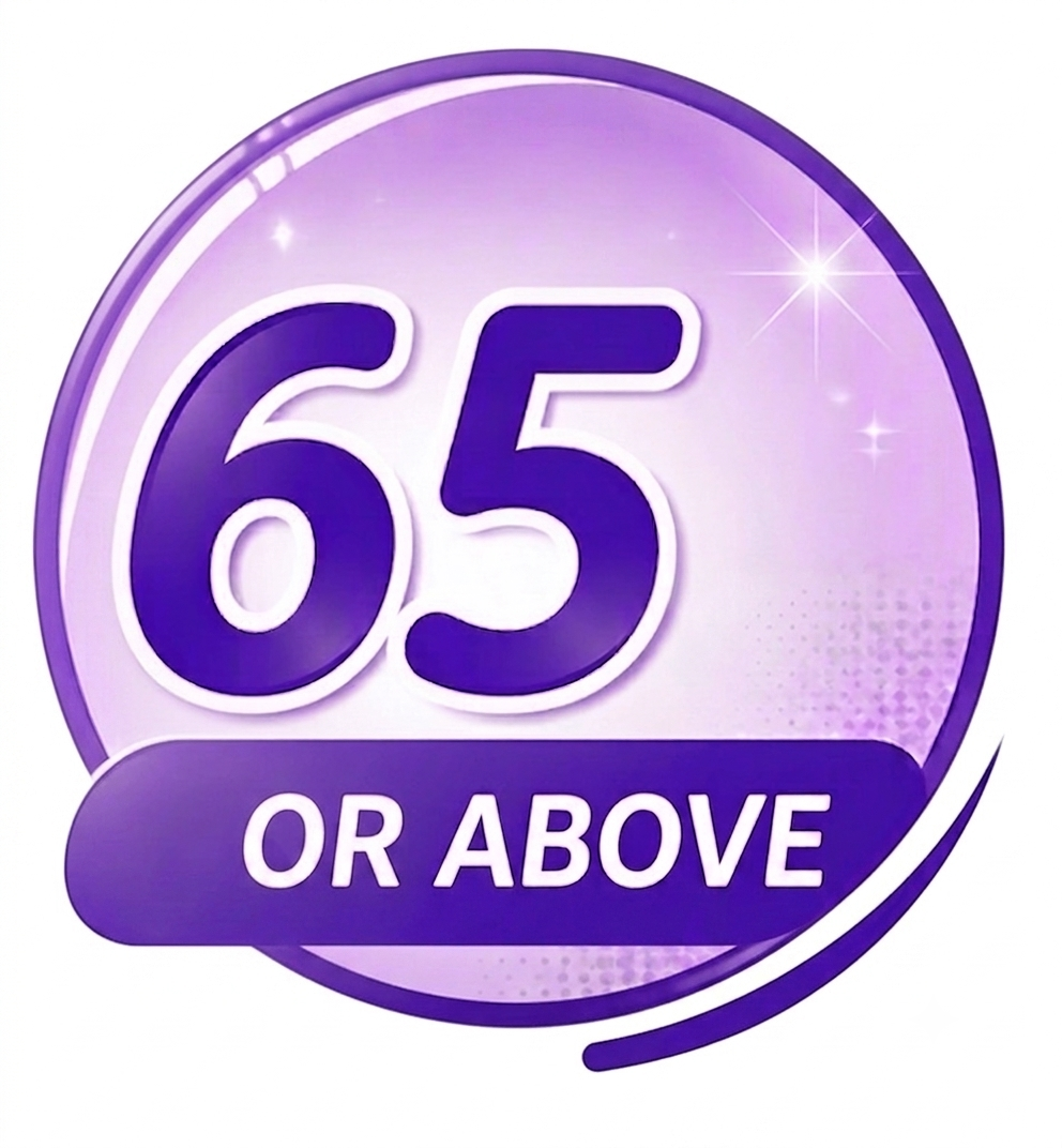 65 years or above